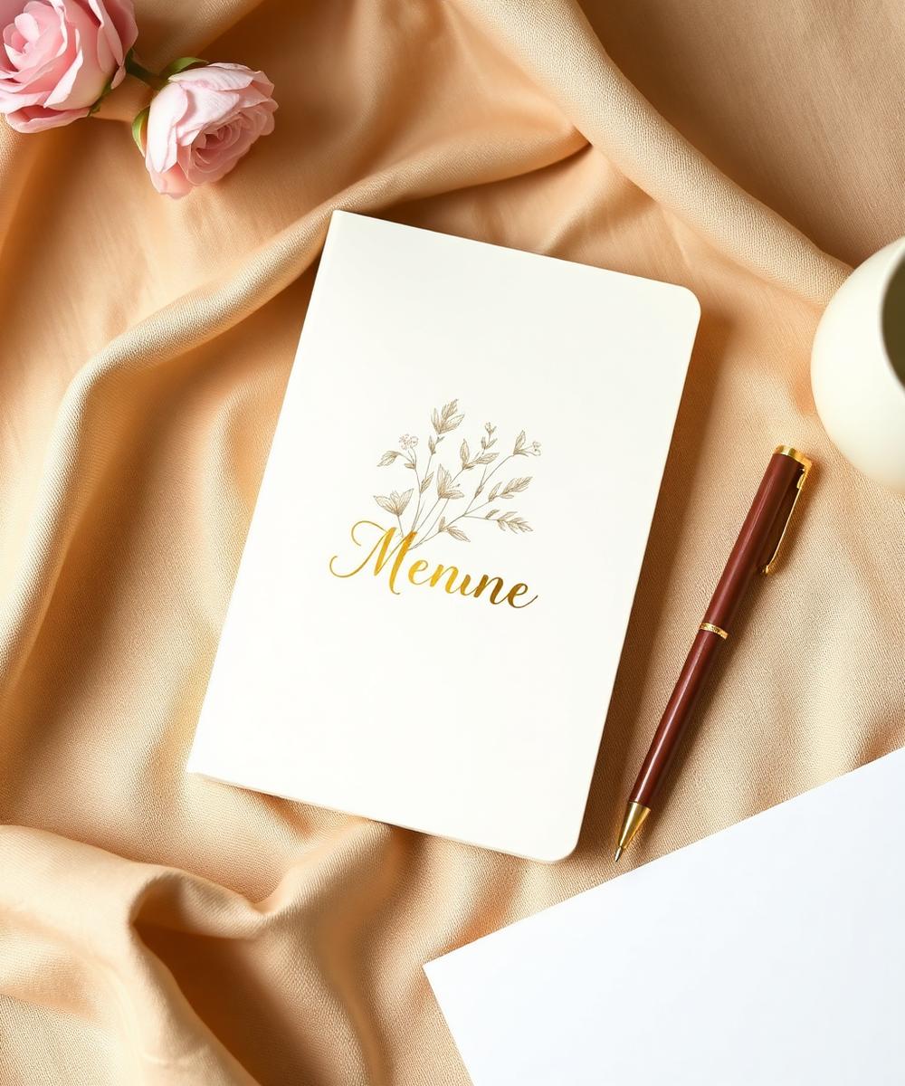 Caderno Nude com Nome em Dourado — papelaria personalizada Artiva